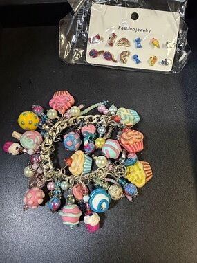 Colorful Dessert Charm Bracelet